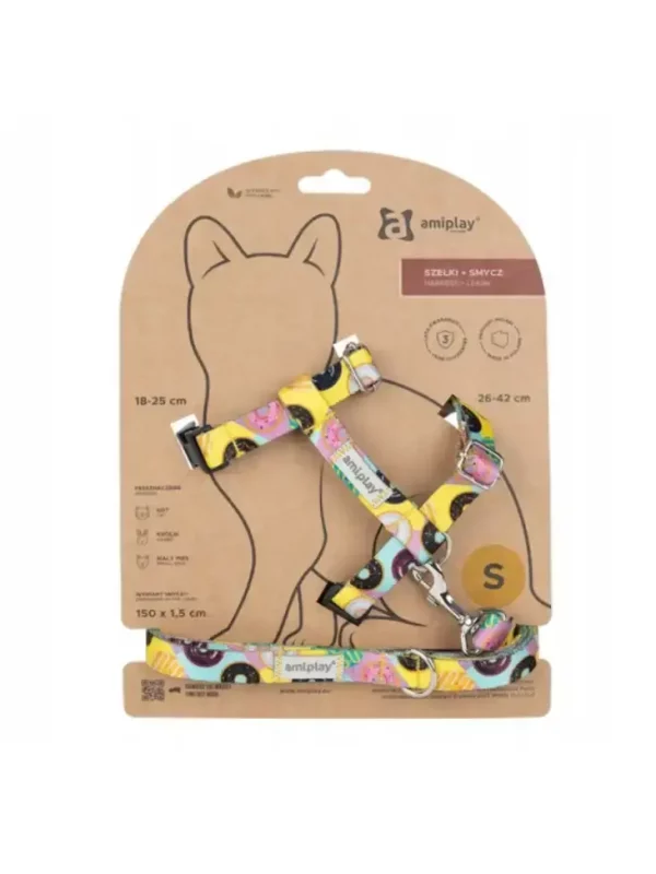 Szelki+ smycz Be Happy Cat S Donut