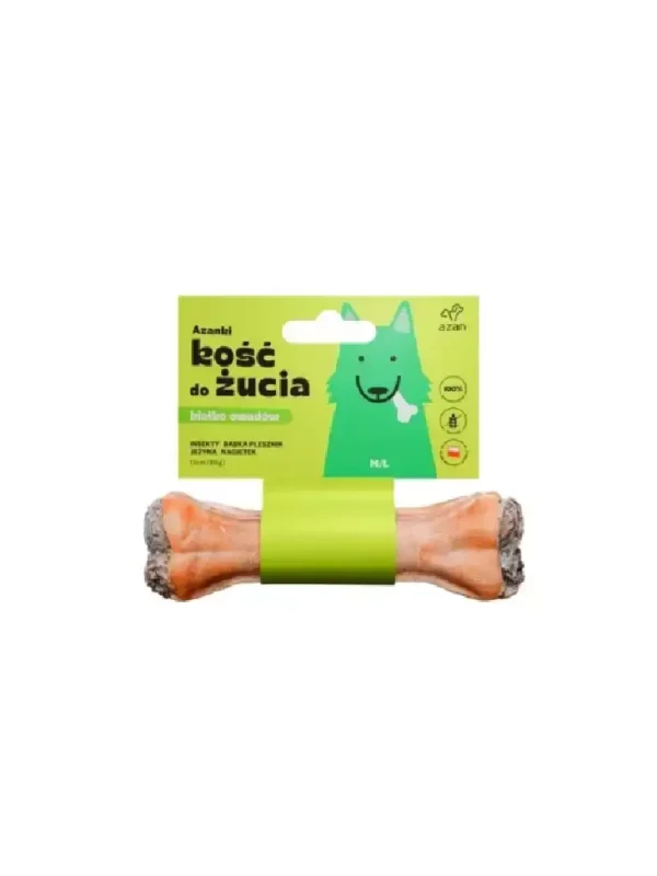 Azanki kość z insektami i jeżyną M/L 17cm