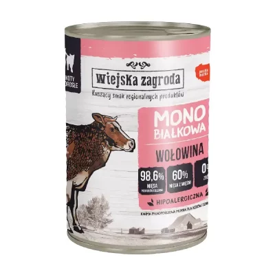 Wiejska Zagroda karma mono białkowa  wołowina 400g