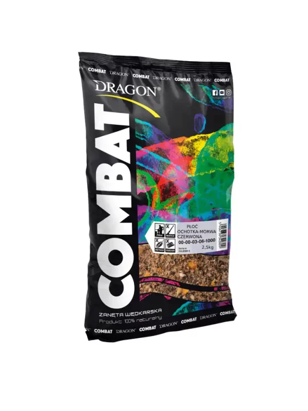 92e1e8574237cf0e3a471cb022804104.webp Zanęta Combat płoć ochotka-morwa /czarna 2,5kg