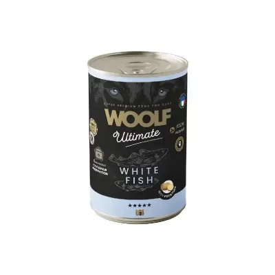 Woolf Ultimate Dog Can White Fish&Potatoe 400g