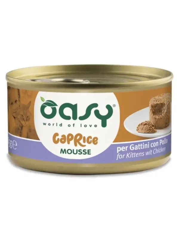Oasy Caprice Musse kitten z kurczakiem 85g