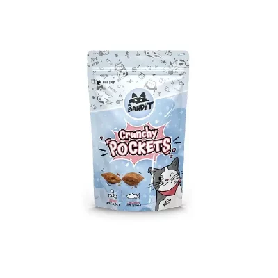 Mr Bandit - Kot - Crunchy Pockets 40g - z łososiem