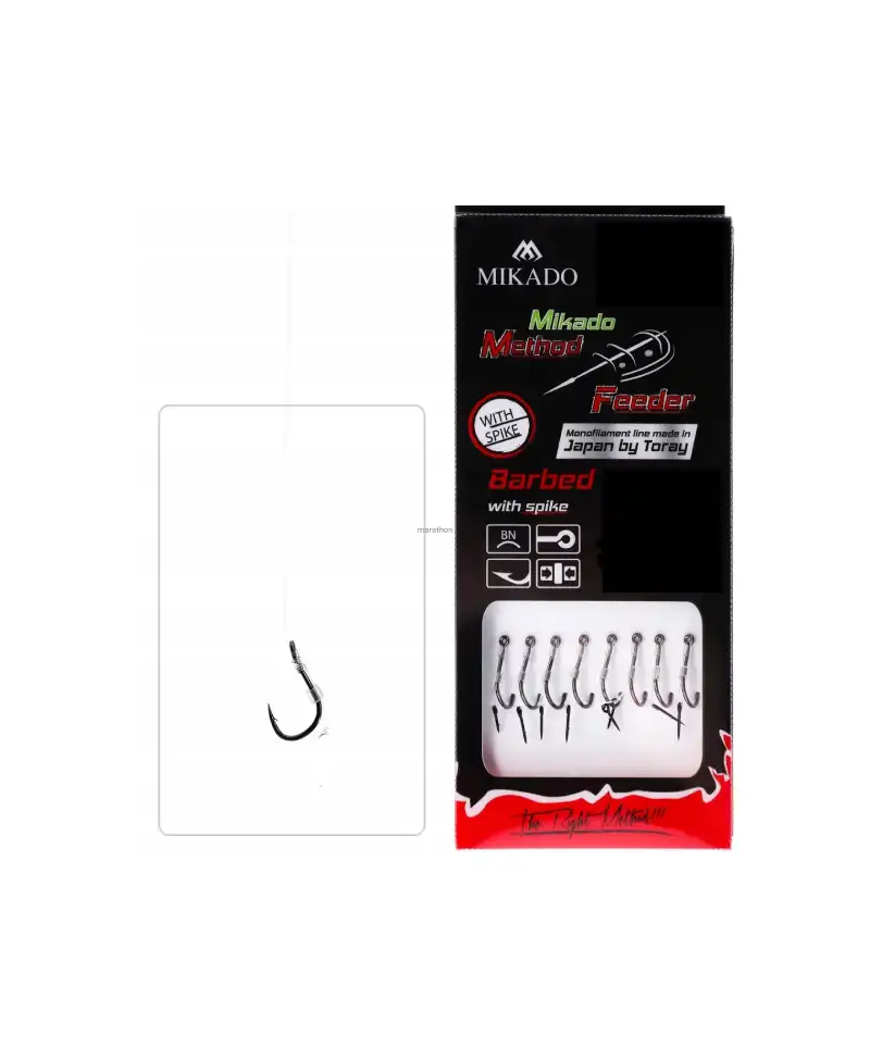 Haczyk do metody 10cm z włosem zadzior h16