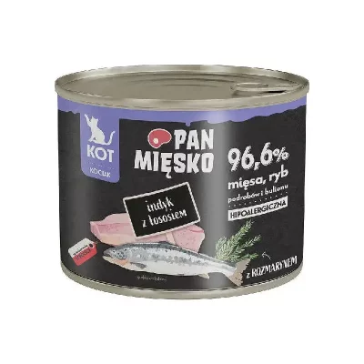 Pan Mięsko indyk z łososiem dla kociąt 200g