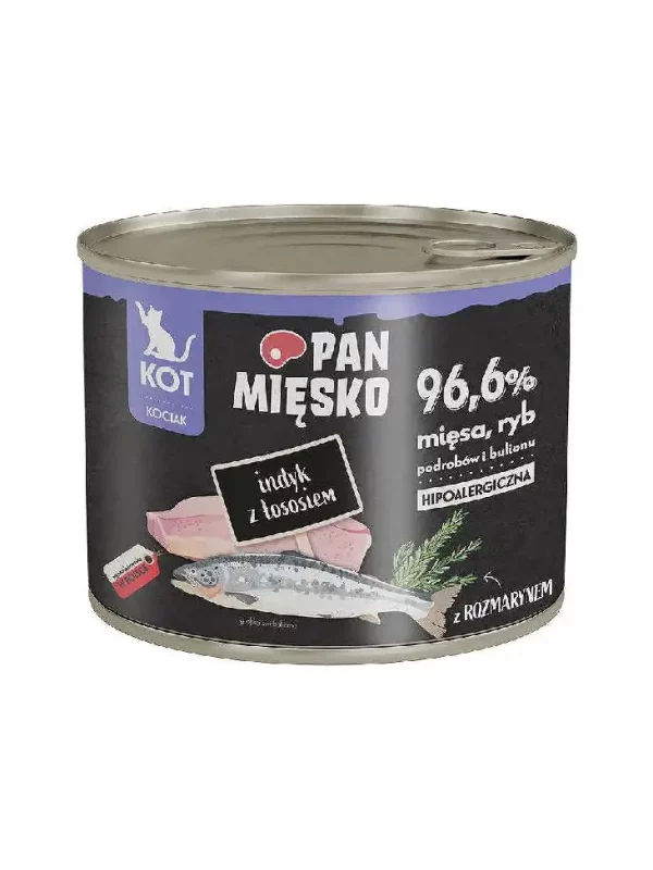 Pan Mięsko indyk z łososiem dla kociąt 200g