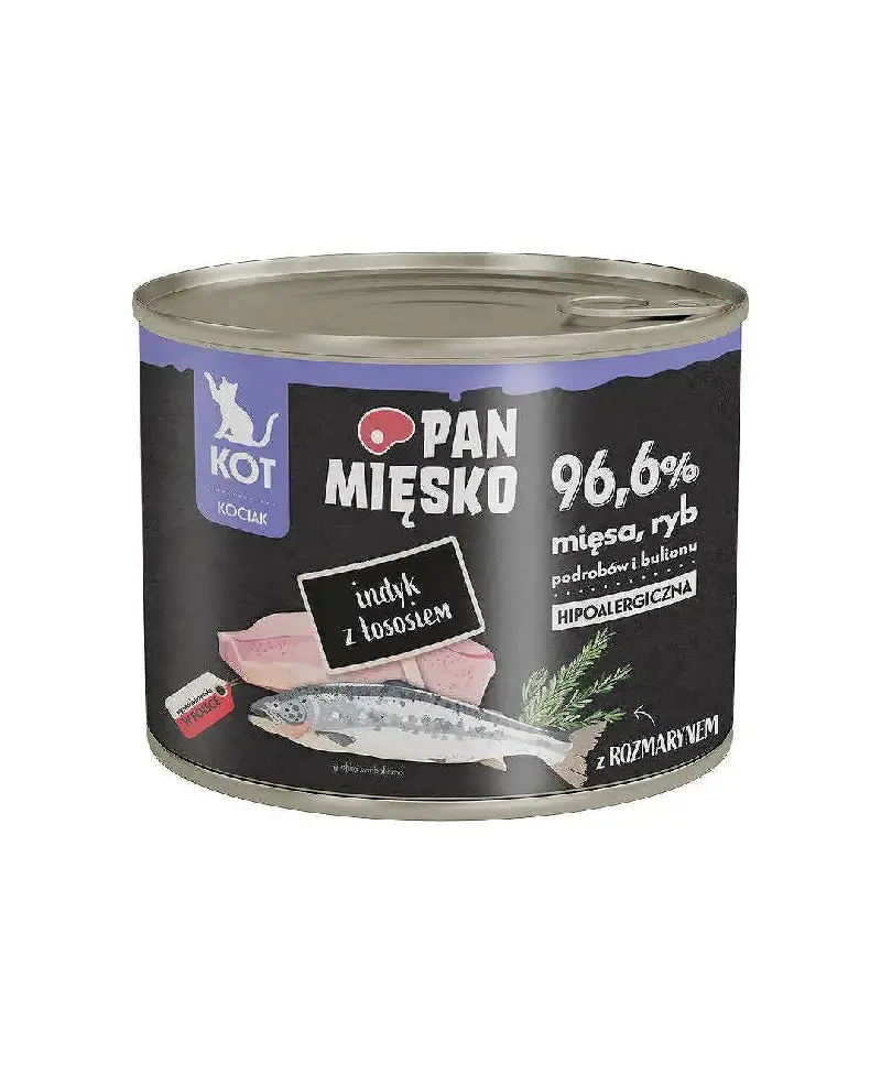 Pan Mięsko indyk z łososiem dla kociąt 200g