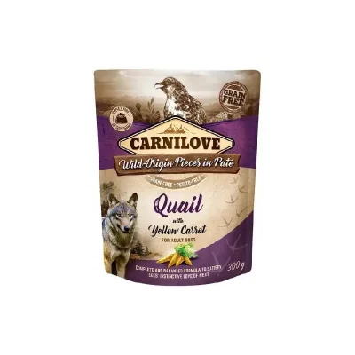 Carnilove Dog Quail & Yellow Carrot karma mokra Przepiórka 300g