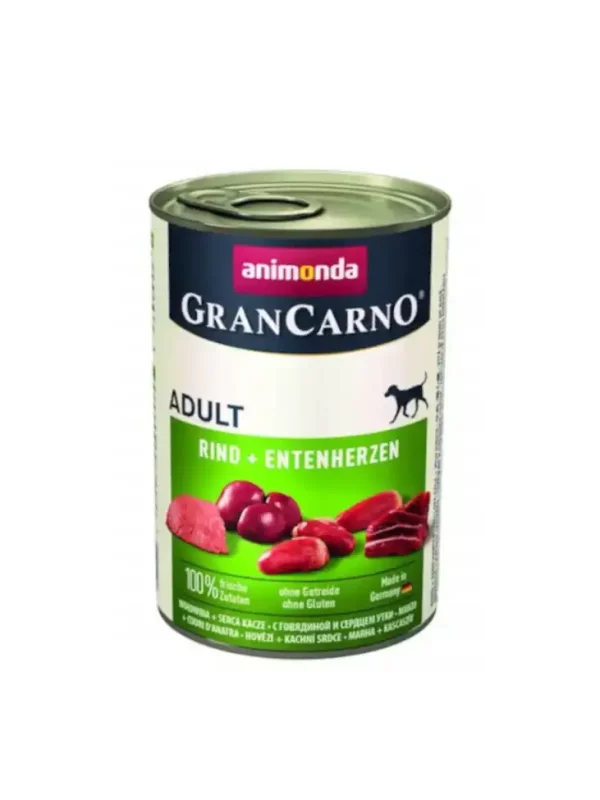 Animonda Gran Carno wołowina + kacze serca 400g