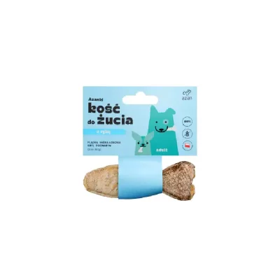 Azanki kość z flądrą rybka 12cm