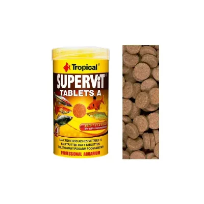 Tropical Supervit Tablets A Pokarm samoprzylepne tabletki z beta-glukanem 250ml