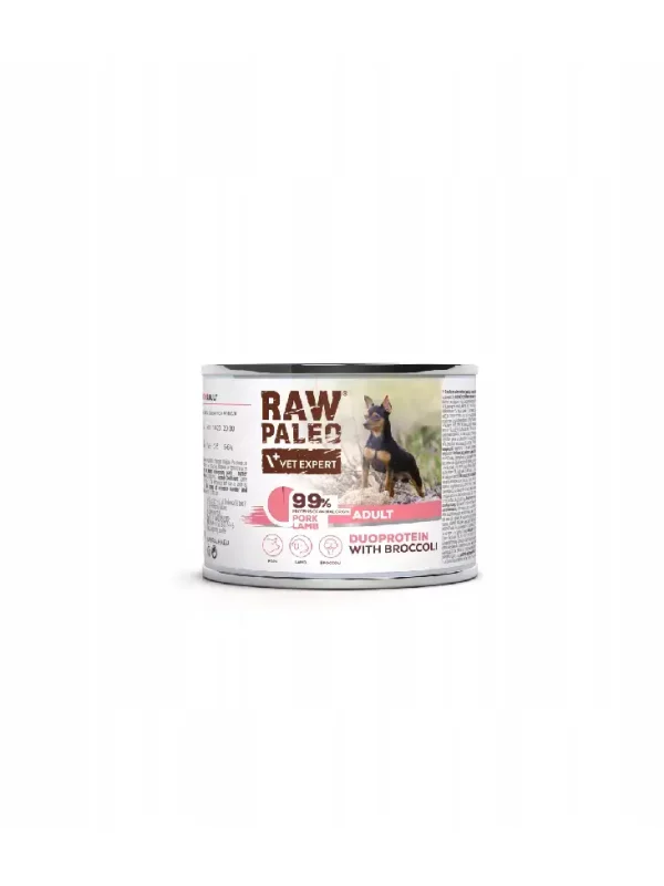 Raw Paleo Pork&Lamb Adult Can - dla psów wieprzowina z jagnięciną 200g