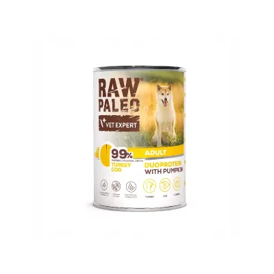 Raw Paleo Turkey&Cod Adult Can 400g