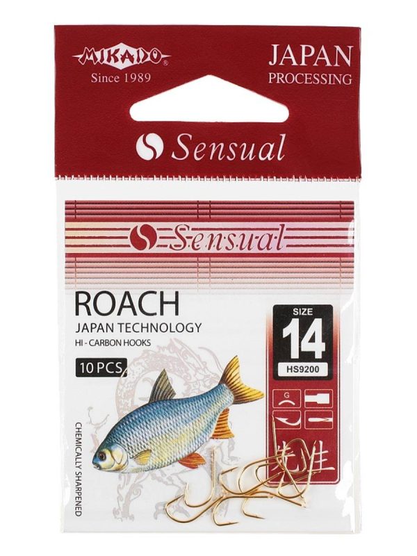 Haczyk Sensual Roach HS9200 GOLD roz. 12