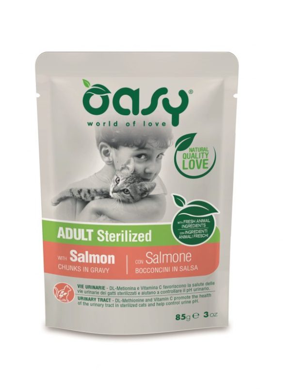Oasy LifeStage sterilized z łososiem 85g