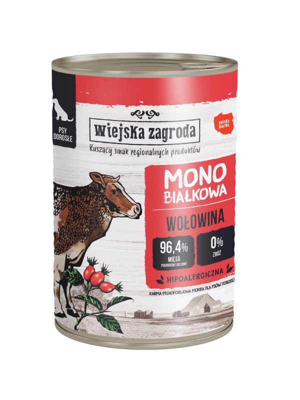 Wiejska Zagroda mono białkowa wołowina 400g