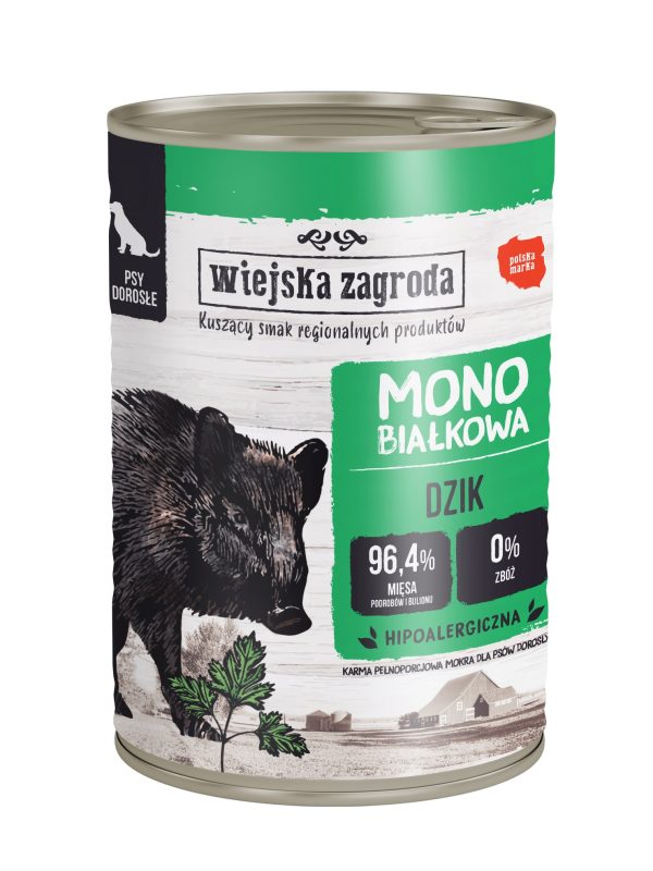 Wiejska Zagroda mono białkowa dzik 400g