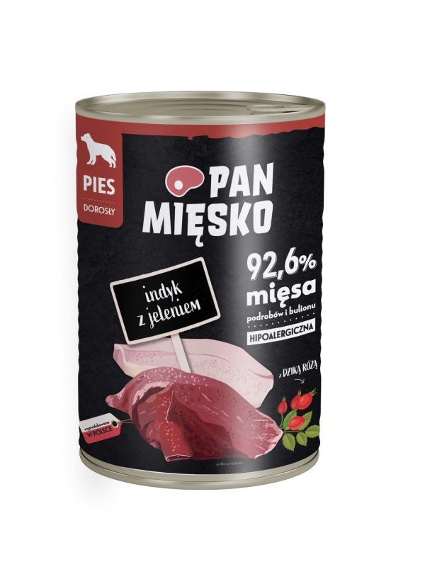 Pan Mięsko Indyk z jeleniem 400g
