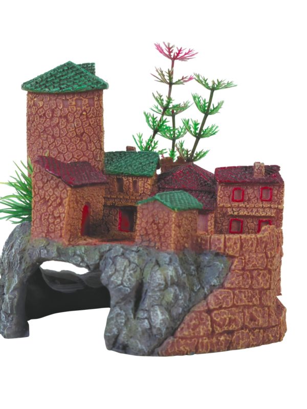 ZOLUX Dekoracja średniowieczna wioska 10 cm M