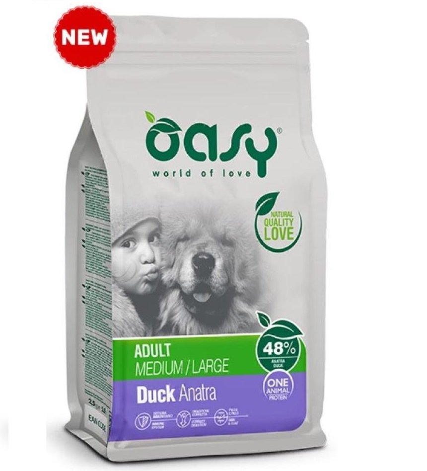 Oasy Adult M&L Duck 2,5kg
