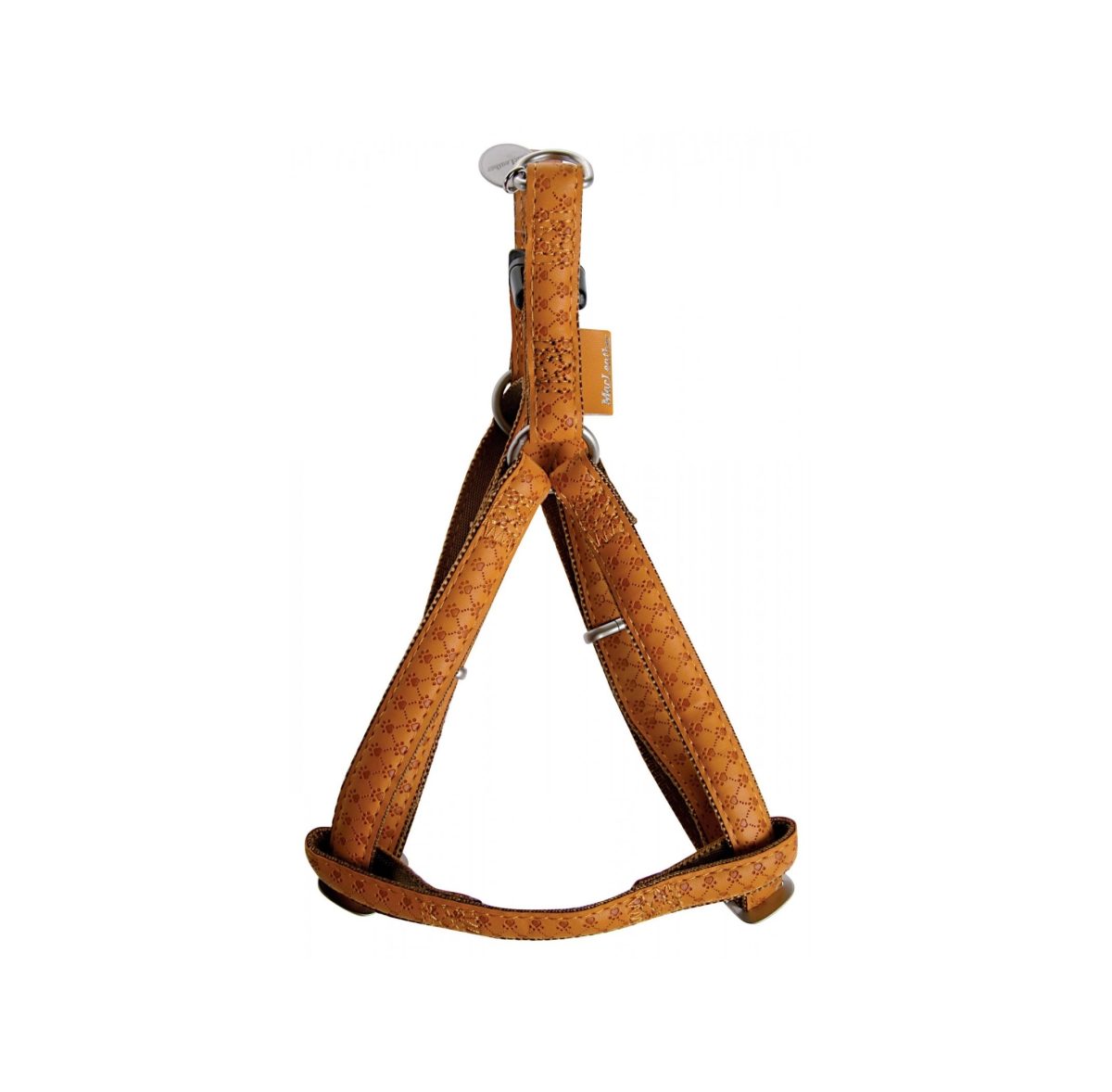 ZOLUX Szelki regulowane Mac Leather 10mm kol. żółty