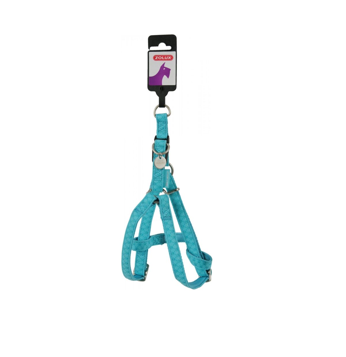 ZOLUX Szelki regulowane Mac Leather 10 mm kol. turkusowy