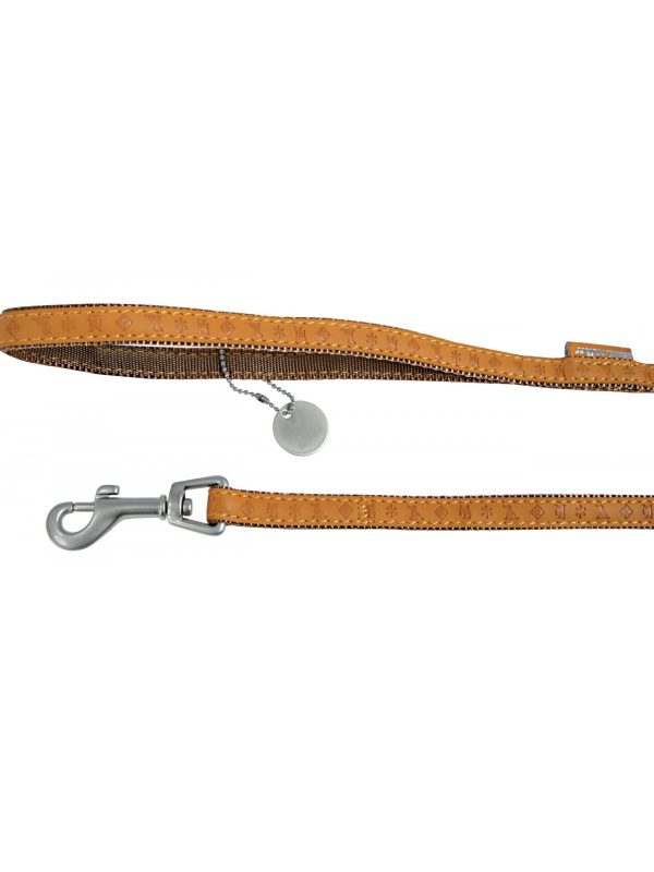 ZOLUX Smycz Mac Leather 15mm/1.2m kol. żółty