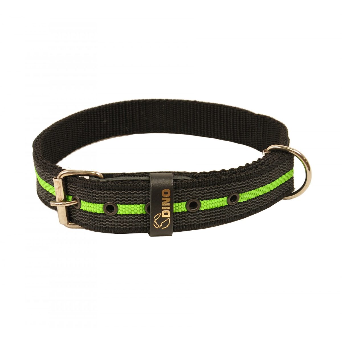 Dino obroża gumowa do budy czarno-żółta duża 30mm/75cm