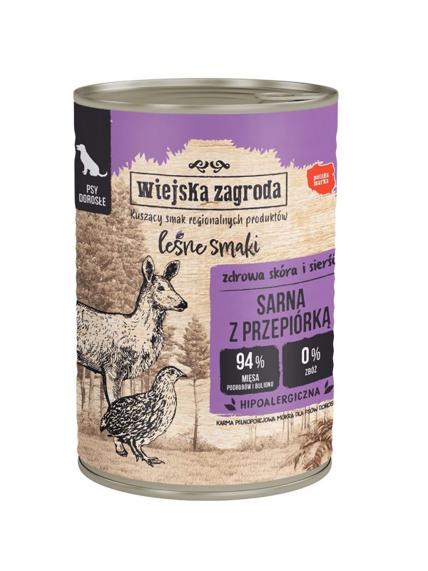 Wiejska Zagroda Leśne smaki Sarna z przepiórką 400g
