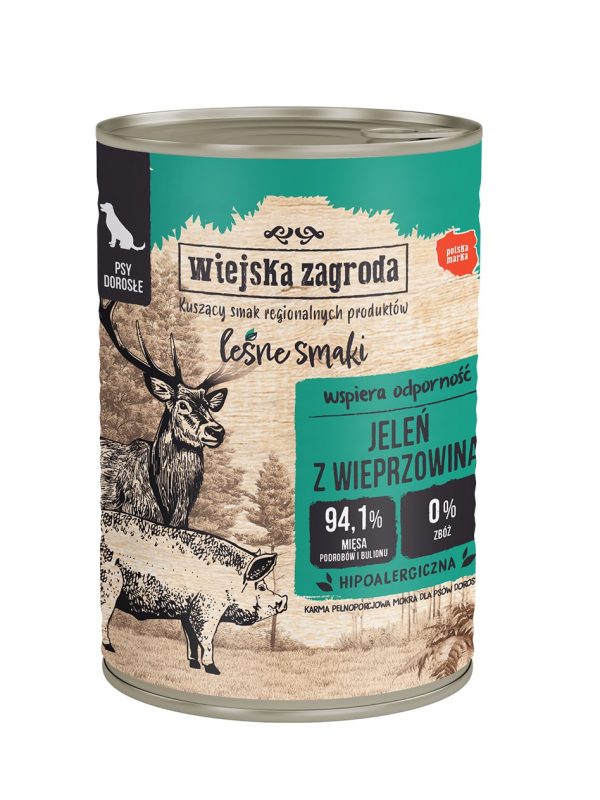 Wiejska Zagroda Leśne smaki Jeleń z wieprzowiną 400g