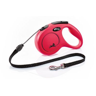 Flexi New Classic Linka M 5m Czerwona