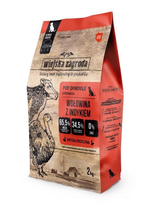 Wiejska Zagroda Wołowina z indykiem 2 kg