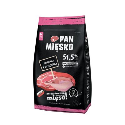Pan Mięsko cielęcina z przepiórką dla szczeniąt XS 3kg