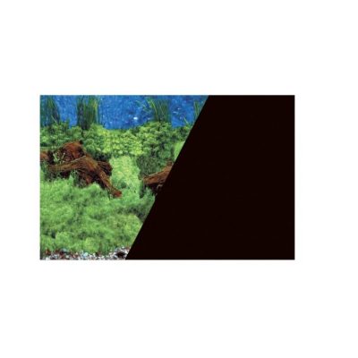 ZOLUX Tło akwariowe dwustronne 30 x 40 cm korzeń/czarne