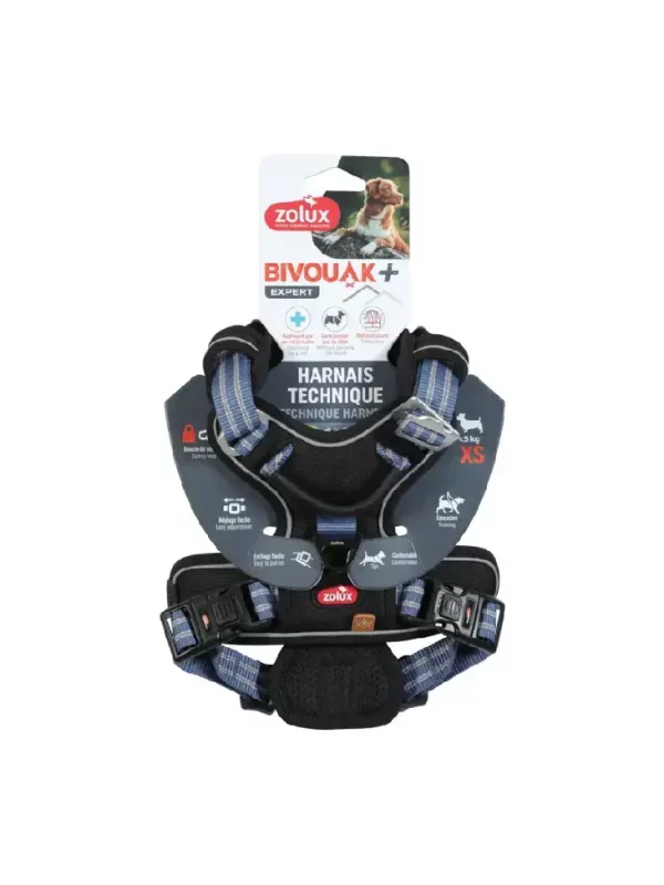 02a6aef4a8a9ffb4f75b1a5331336791.webp Szelki dla psa BIVOUAK XS niebieskie