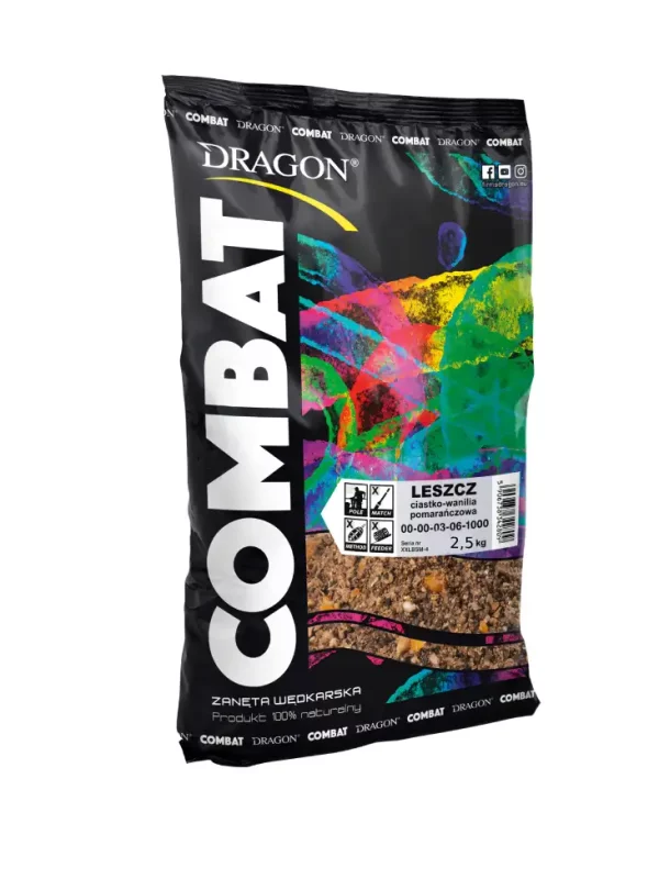 Zanęta Combat leszcz ciastko-wanilia /pomarańczowa 2,5kg