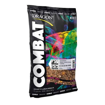 Zanęta Combat lin-karaś owoc-marcepan/czerwona 2,5kg