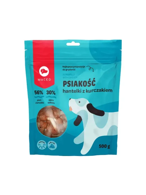 Hantle czyszczące zęby kurczak 500g