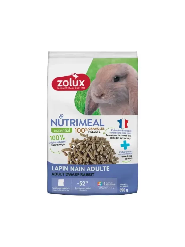 ZOLUX Karma granulat dla królika miniaturki adult NUTRIMEAL 4 850g