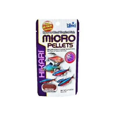 HIKARI Micro Pellets Pokarm dla ryb z biotopów Amazonki, rozświetla kolory 22g 55ml