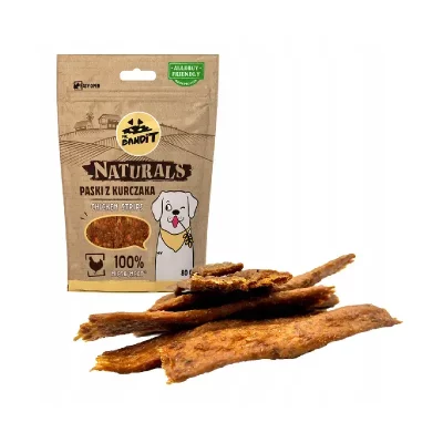 Mr.Bandit Naturals Paski z kurczaka 80g