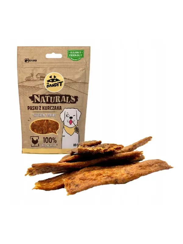 Mr.Bandit Naturals Paski z kurczaka 80g