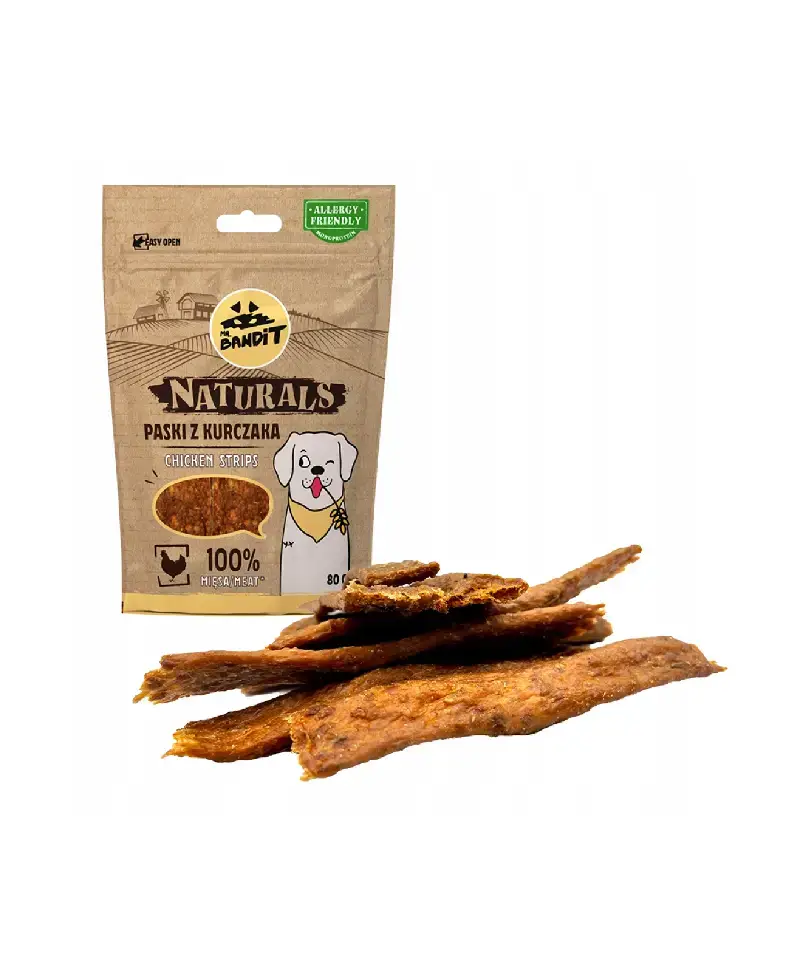 Mr.Bandit Naturals Paski z kurczaka 80g