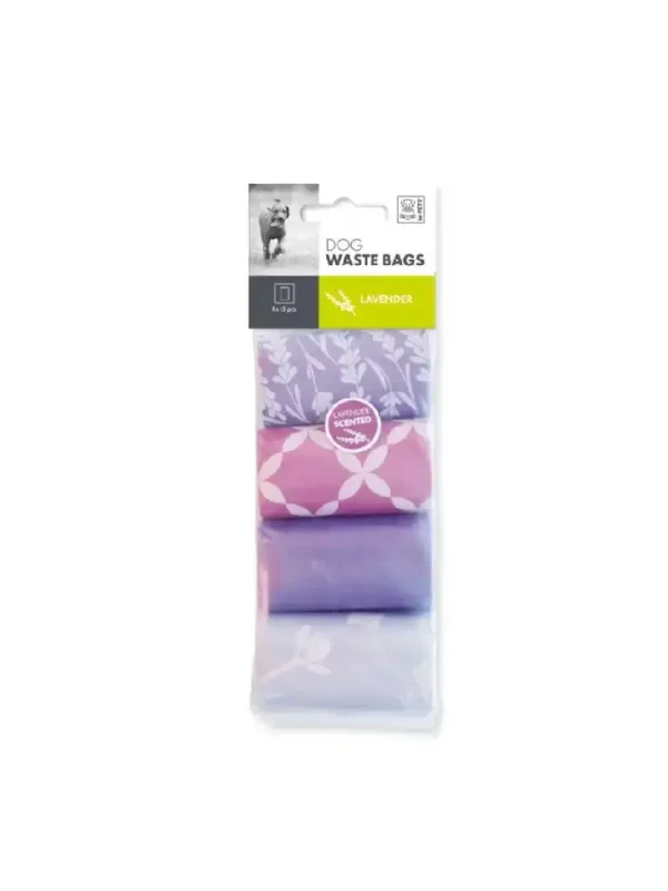 Woreczki na psie odchody Lawenda 8 rolek