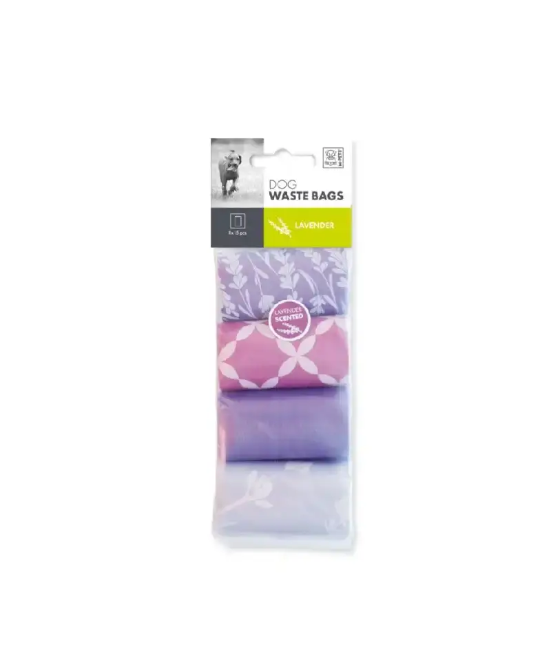 Woreczki na psie odchody Lawenda 8 rolek
