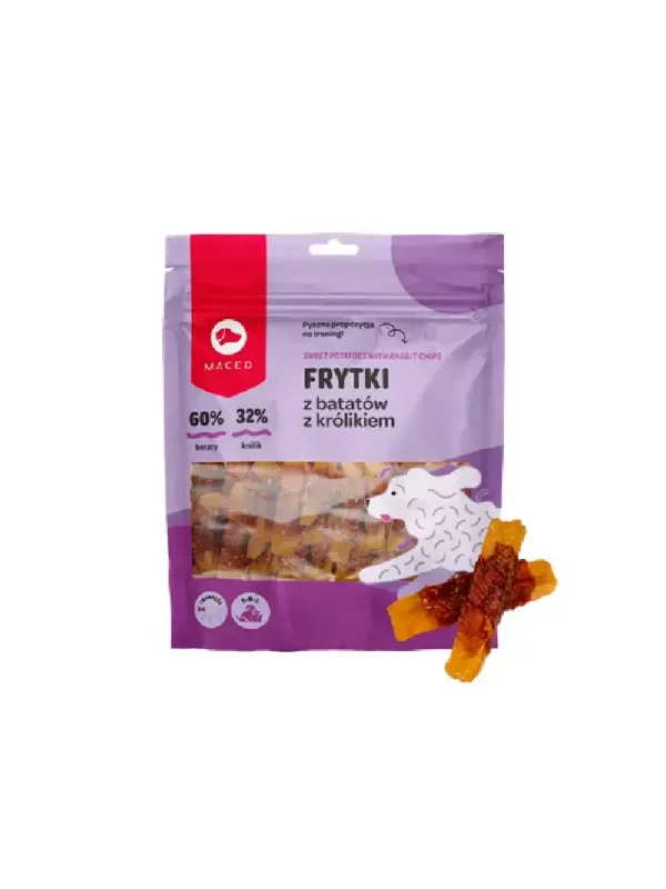 Frytki z batatów z królikiem 500g
