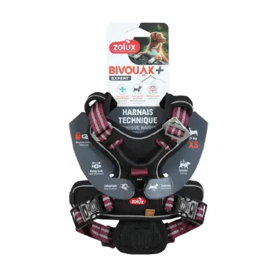 Szelki dla psa BIVOUAK XS czerwone