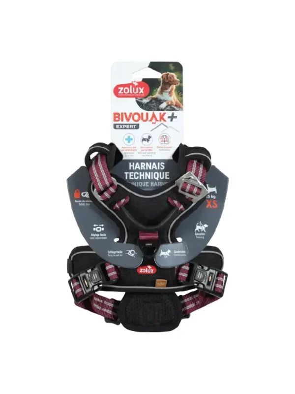 Szelki dla psa BIVOUAK XS czerwone