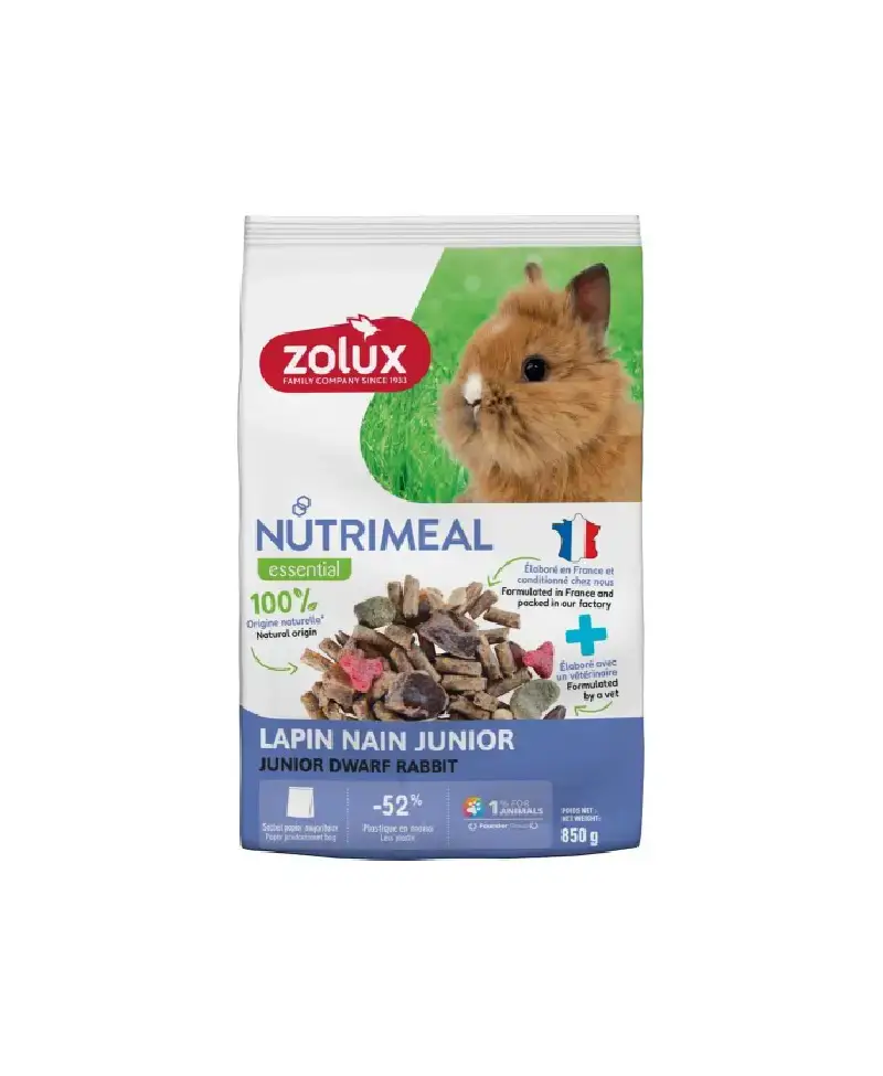 ZOLUX Karma mieszanka dla królika miniaturki junior NUTRIMEAL 4 850g