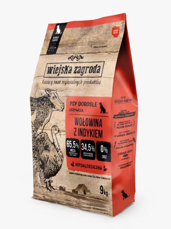 Wiejska Zagroda Wołowina z indykiem 9 kg